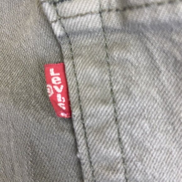 Levis Jeans 38x32‎ (Fits 38x31) Gray 505 Regular Straight Dark Wash Denim - Picture 16 of 16